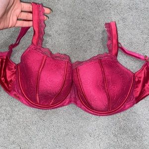 Panache lined bra with overlay lace 32F UK/32G US